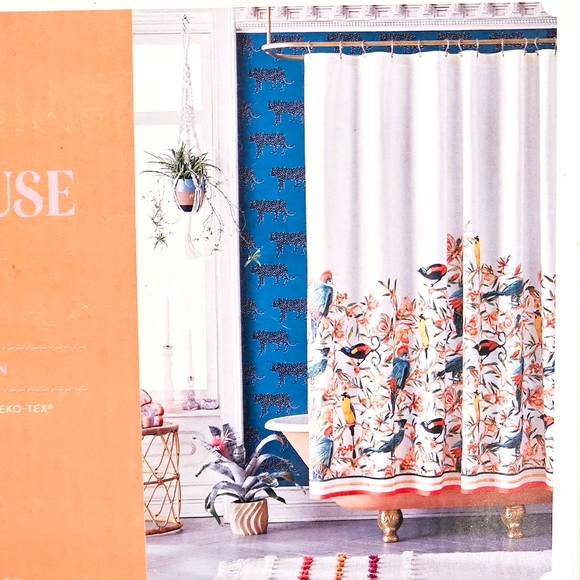 Opalhouse Bath Opalhouse Floral Bird Shower Curtain Poshmark